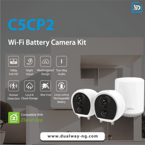 ZKTeco C5CP2 Battery-Powered WiFi IP Camera